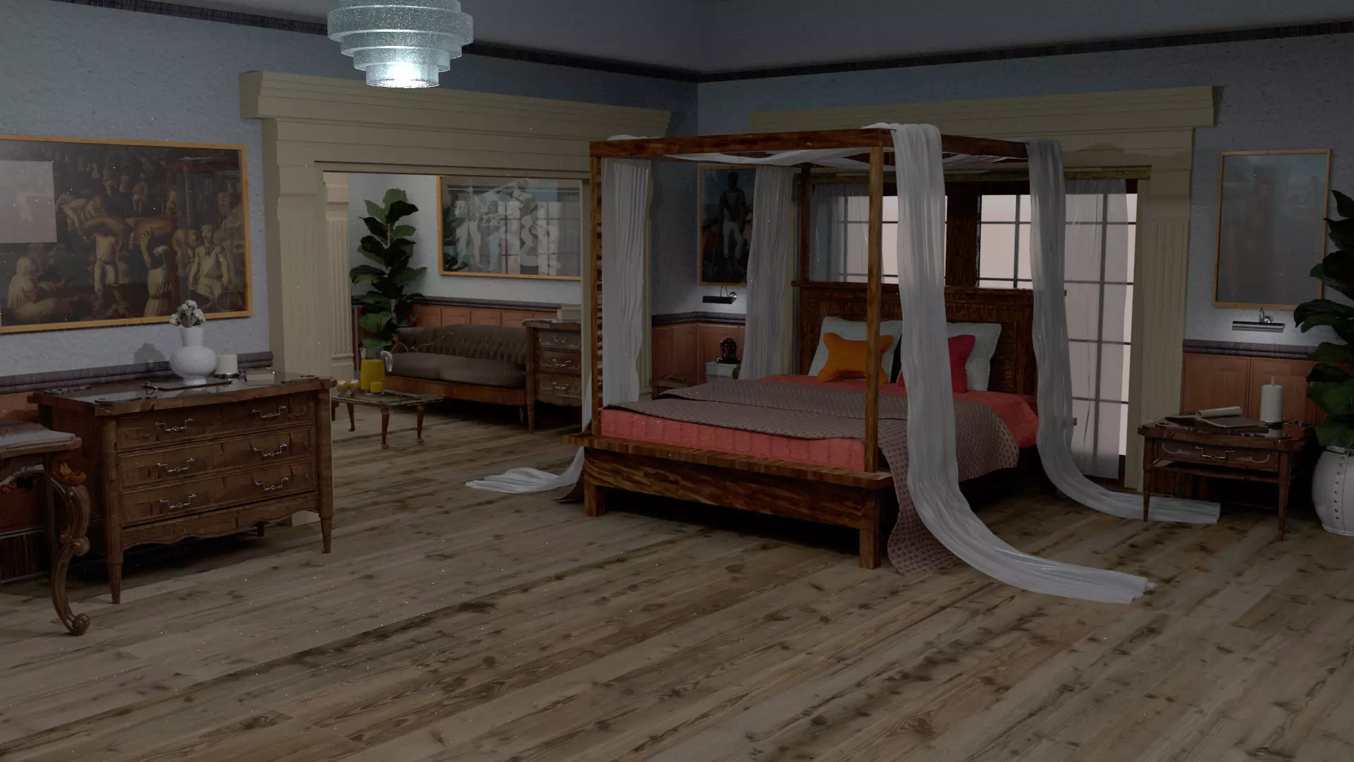 laos Na casa de Candido 3D model