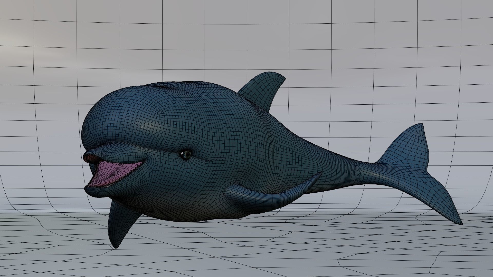 Dolphin 3D model_4