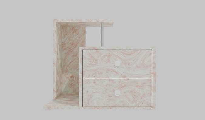 Bedside table Camellia  3D model