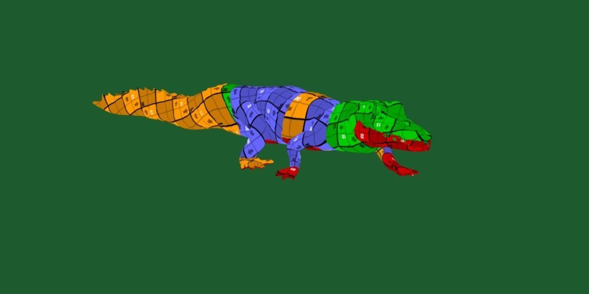 American Crocodile 3D model_14