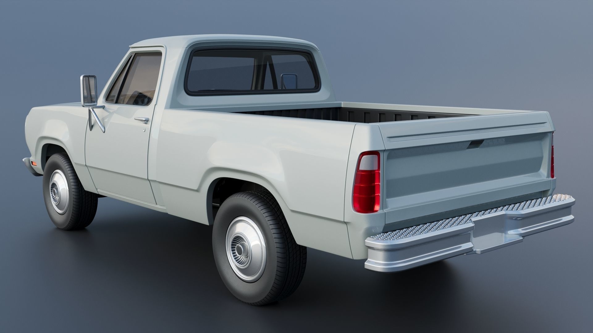 Dodge Pickup D100 1972 3D print model_18