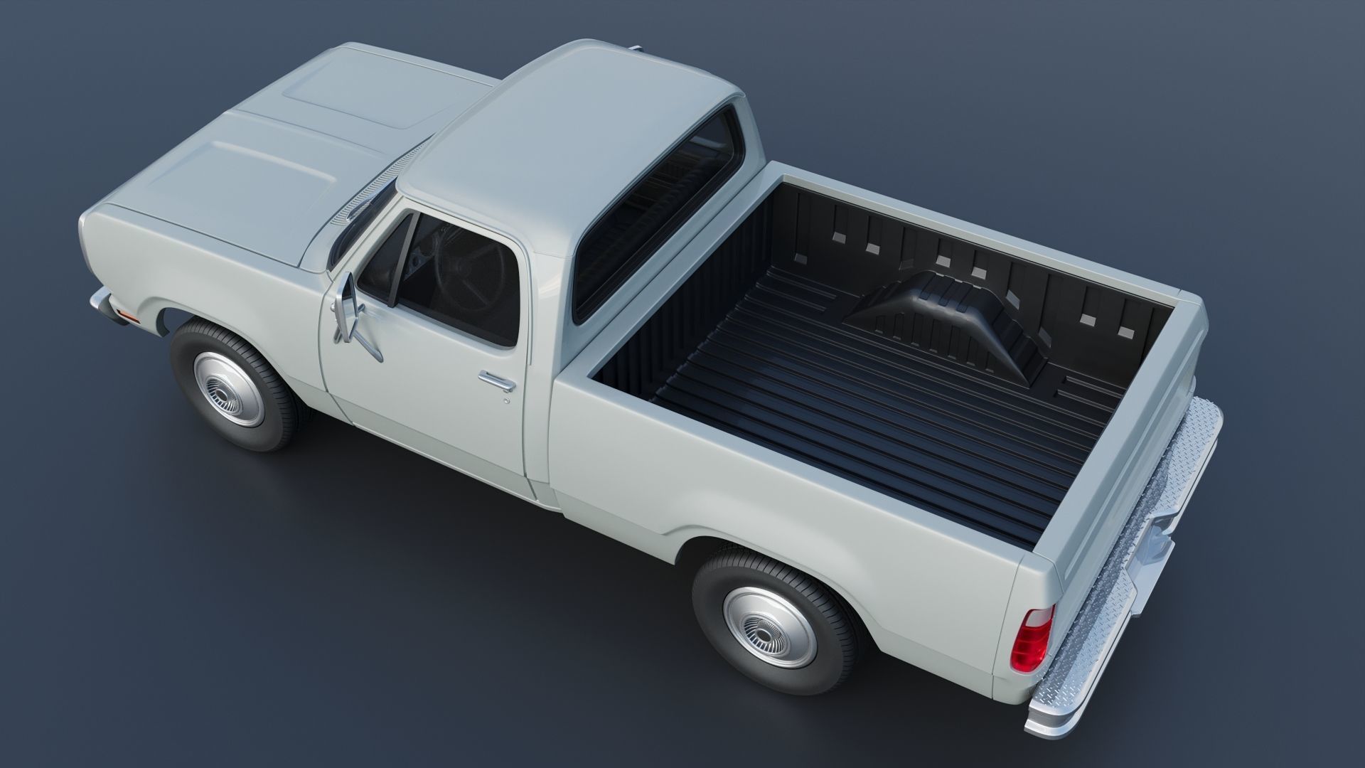 Dodge Pickup D100 1972 3D print model_19