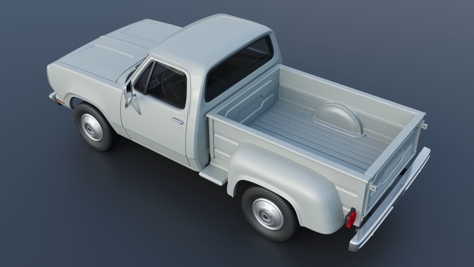 Dodge Pickup D100 1972 3D print model_6