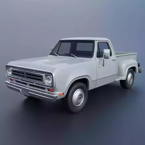 Dodge Pickup D100 1972 3D print model Dodge Pickup D100 1972 3D print model