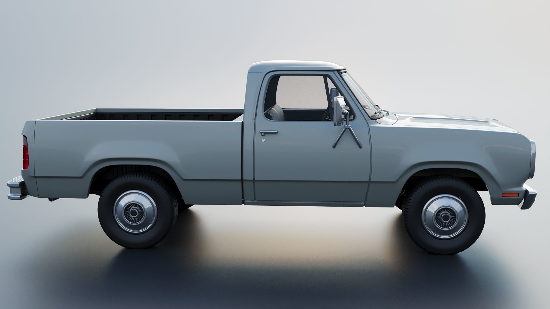 Dodge Pickup D100 1972 3D print model_21