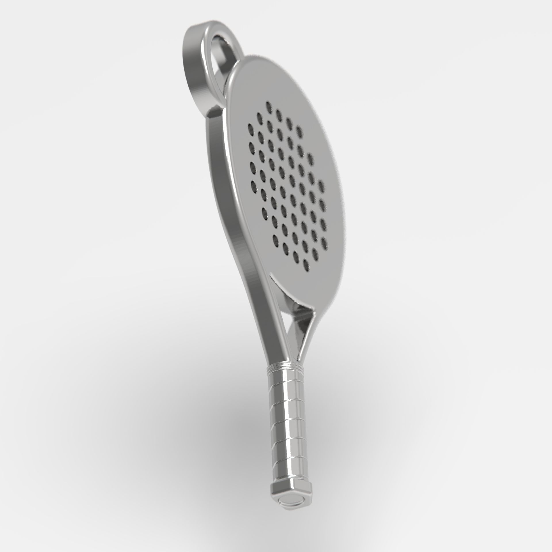Paddle Tennis Racket Keychain 3D print model_9
