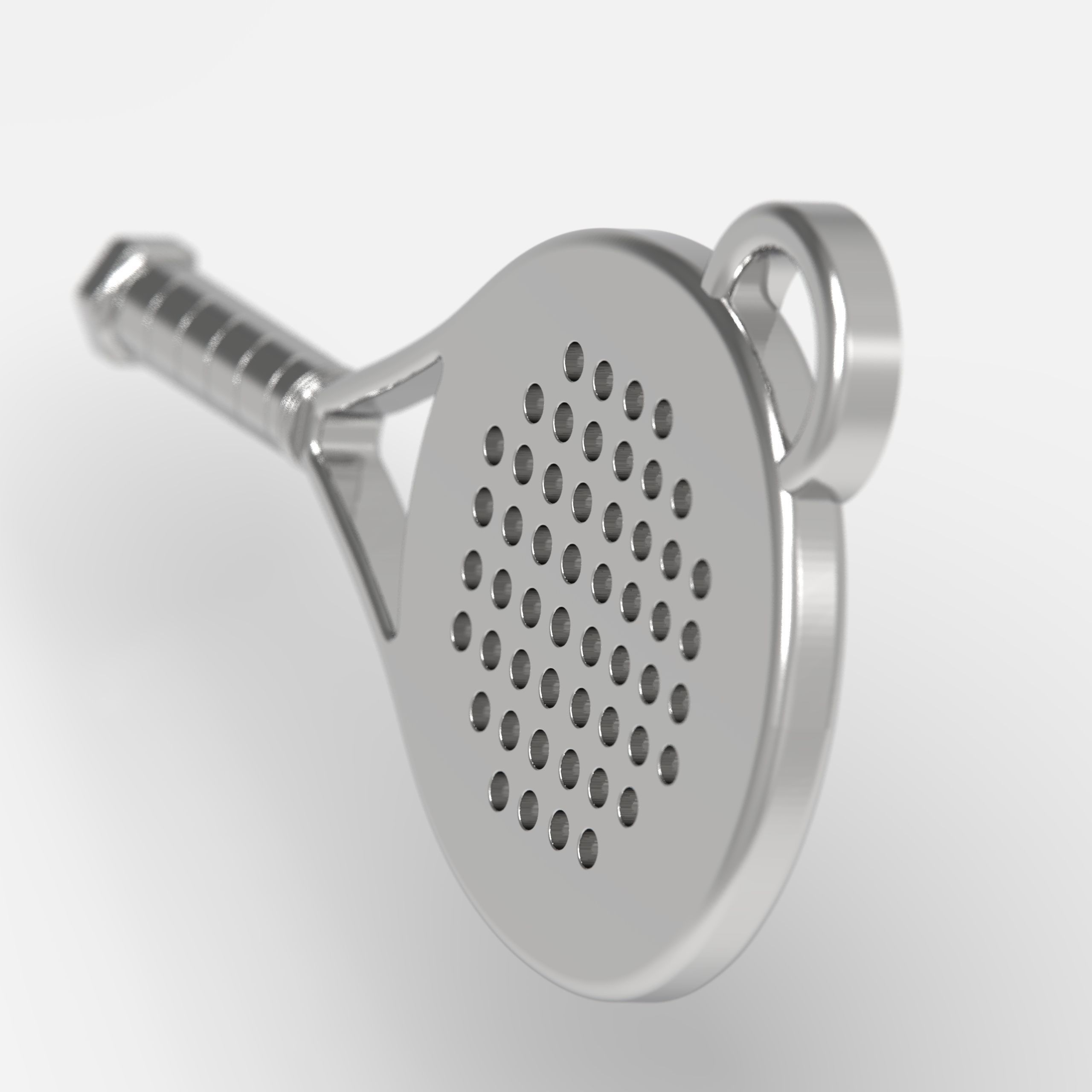 Paddle Tennis Racket Keychain 3D print model_2