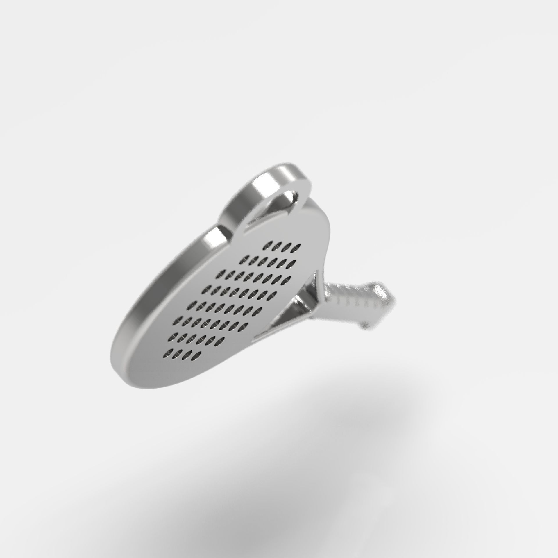 Paddle Tennis Racket Keychain 3D print model_7
