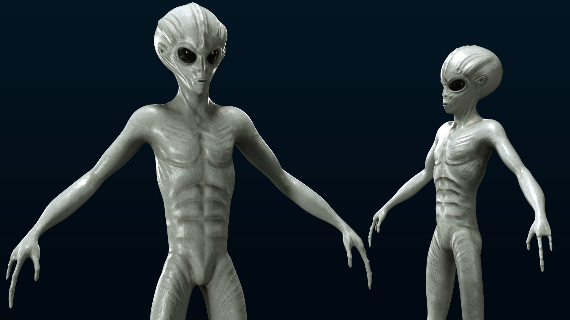 Alien Character 3D model_5