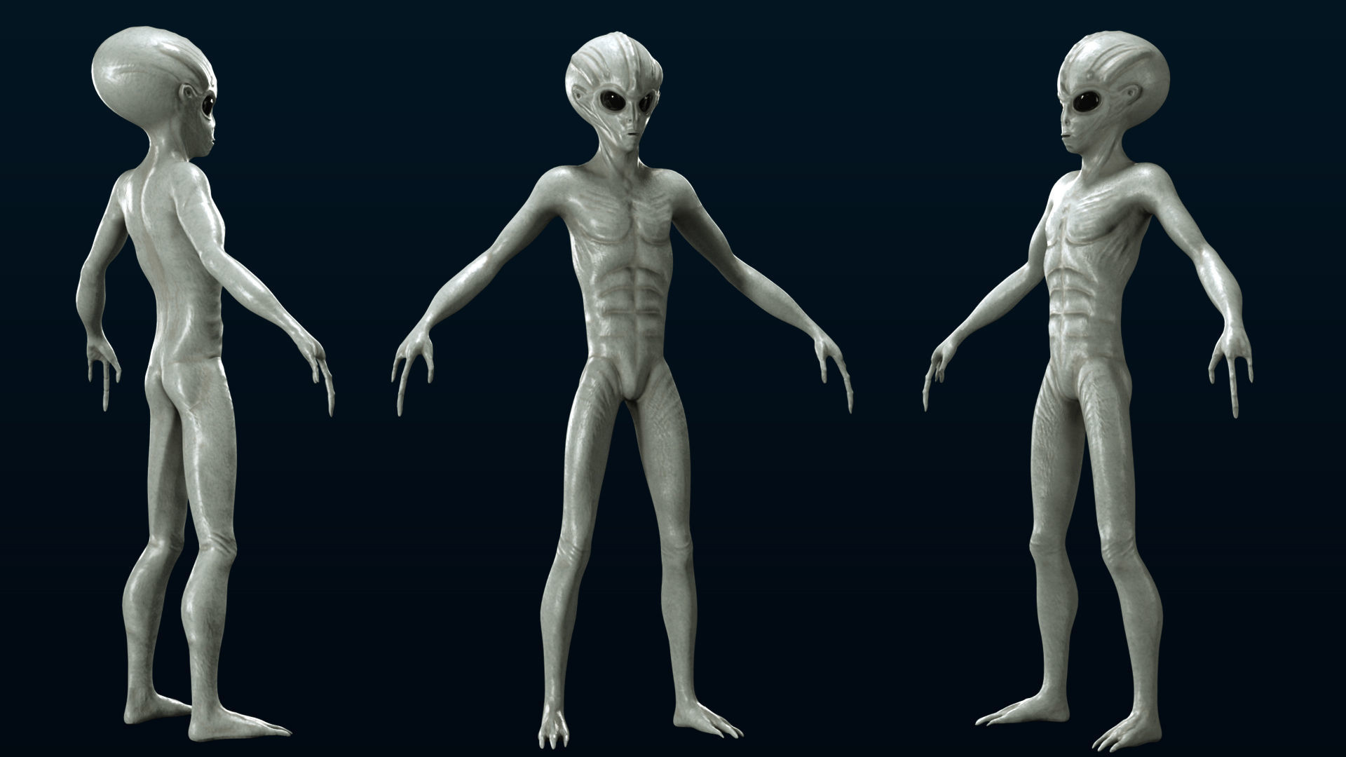 Alien Character 3D model_3
