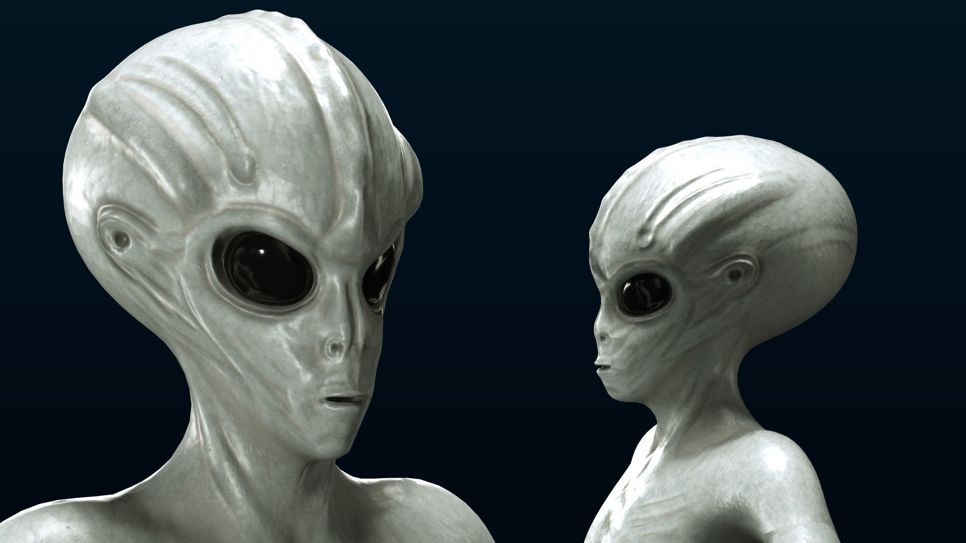 Alien Character 3D model_4