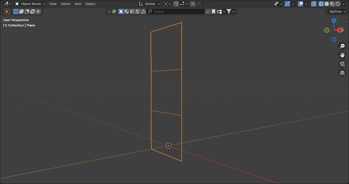 low poly middle grass Low-poly 3D model_3