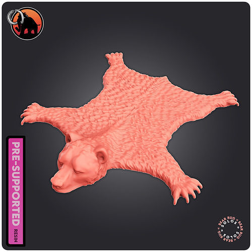 Bear Rug 3D print model
