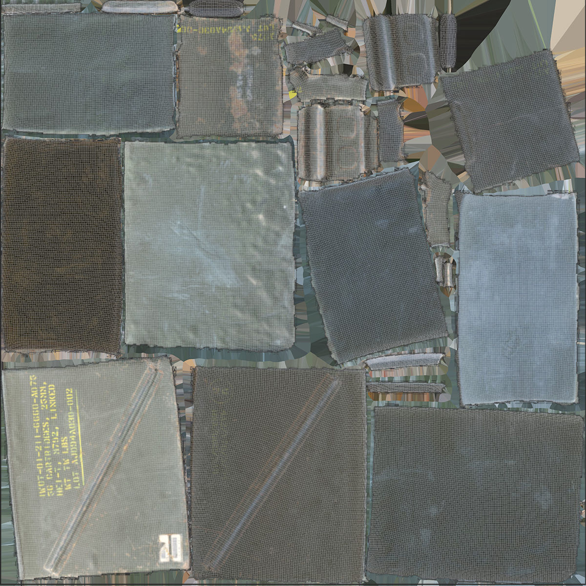 Military Ammo Box Low-poly 3D model_8