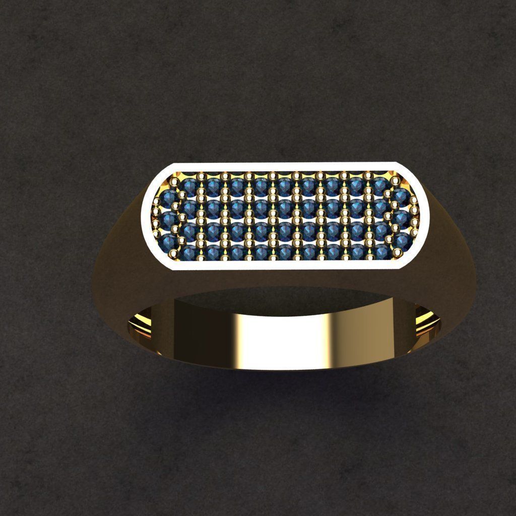 50 adet women ring 3D model_31