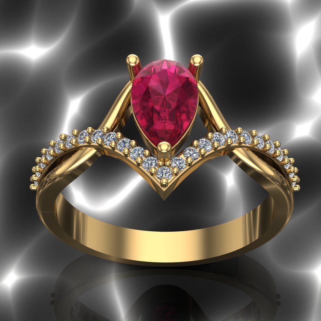 50 adet women ring 3D model_53