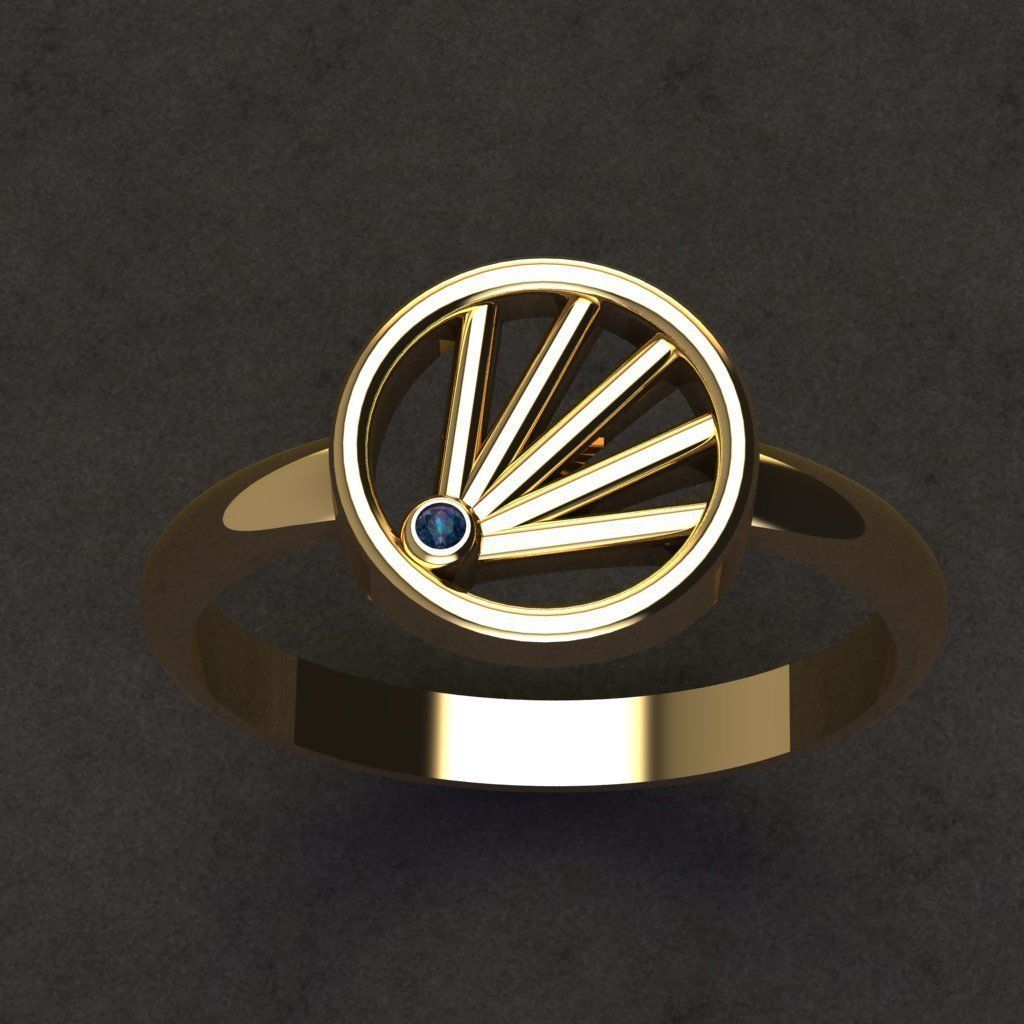 50 adet women ring 3D model_15