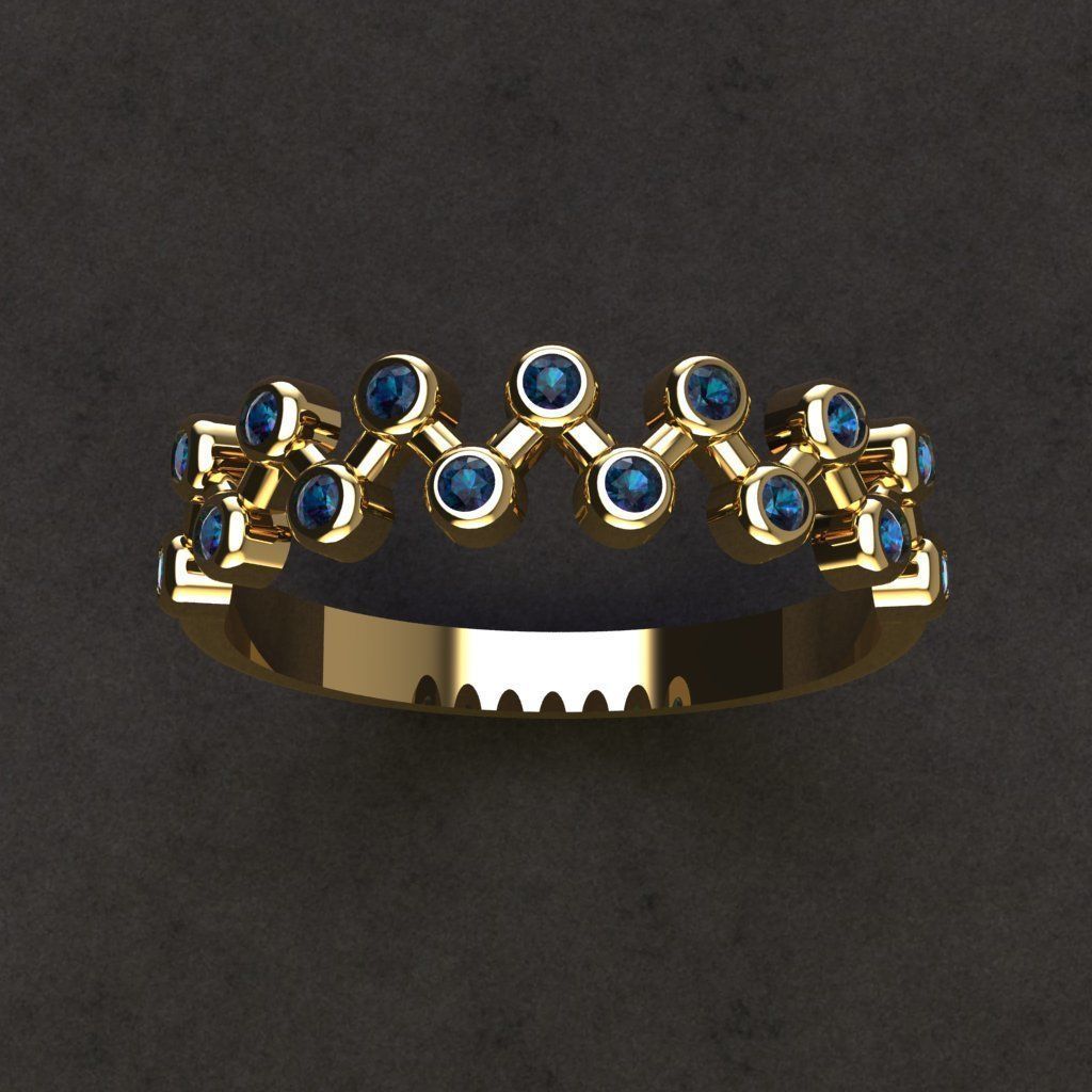 50 adet women ring 3D model_18