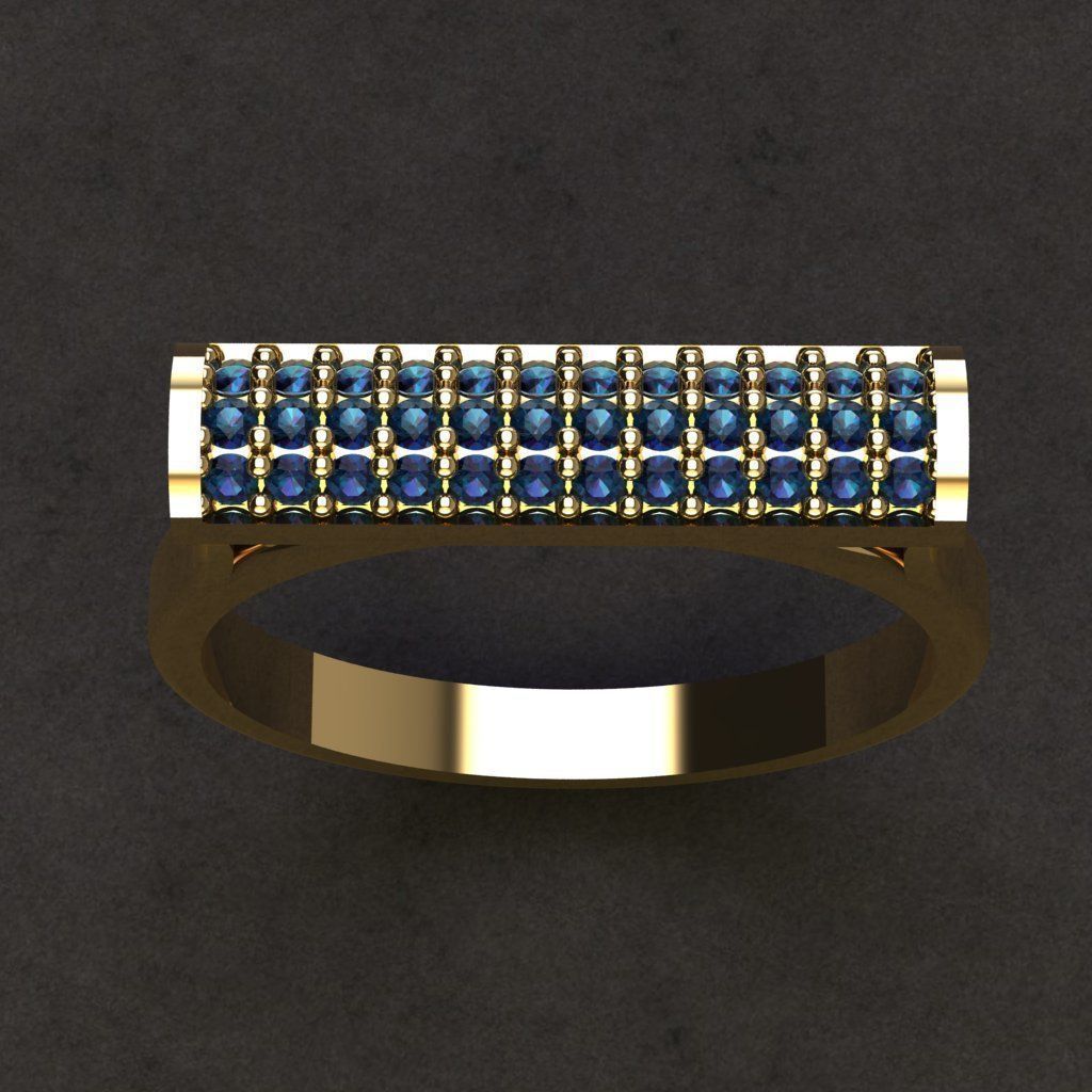 50 adet women ring 3D model_16