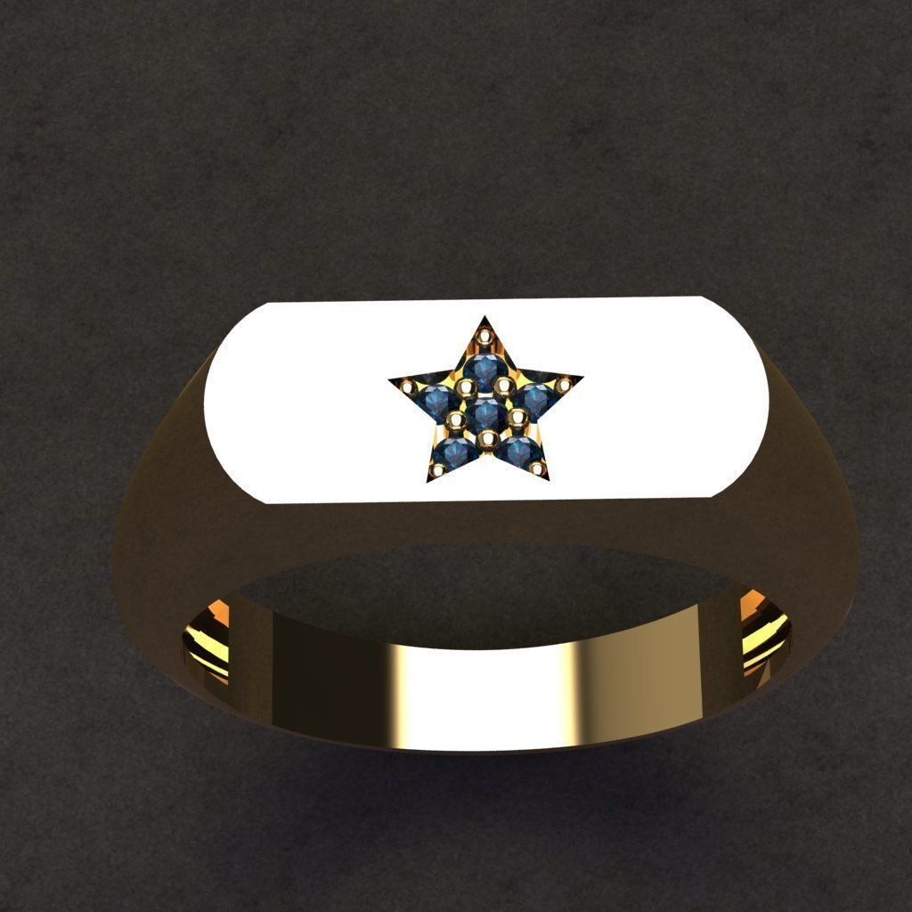 50 adet women ring 3D model_32