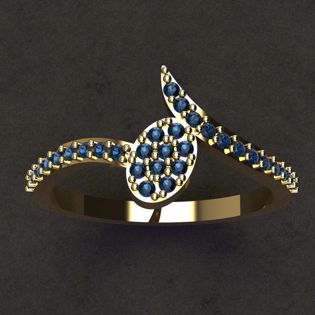 50 adet women ring 3D model_20