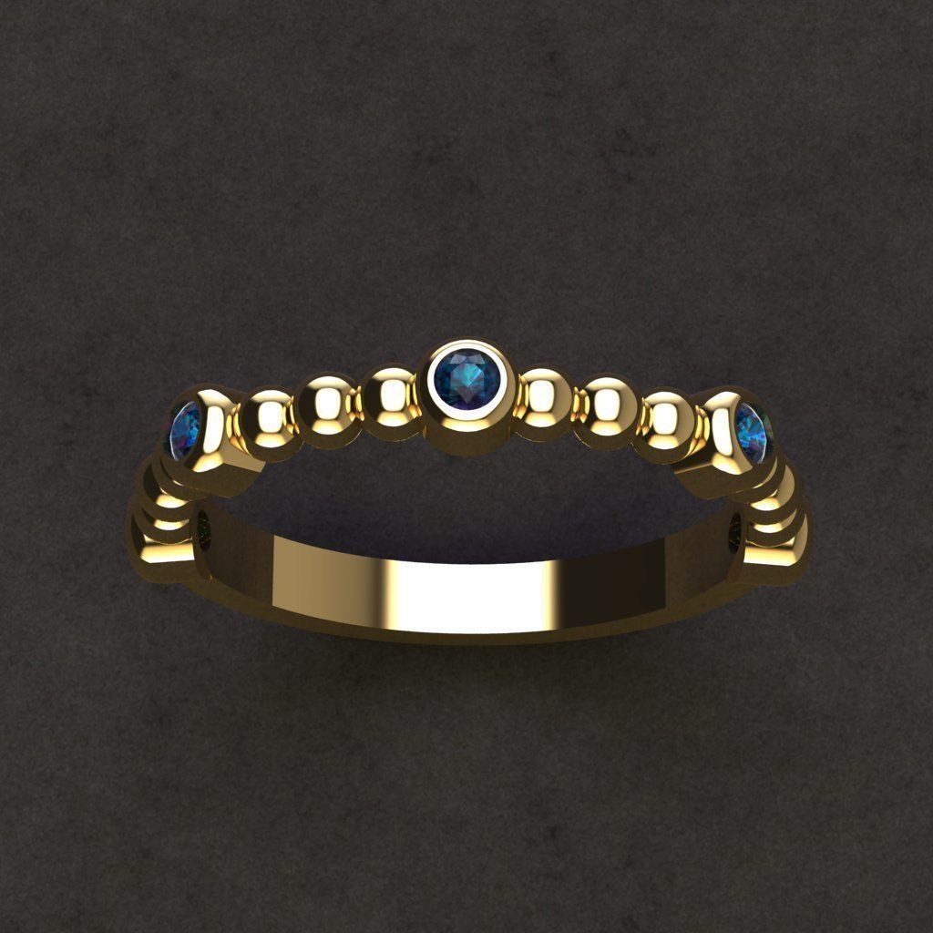 50 adet women ring 3D model_17