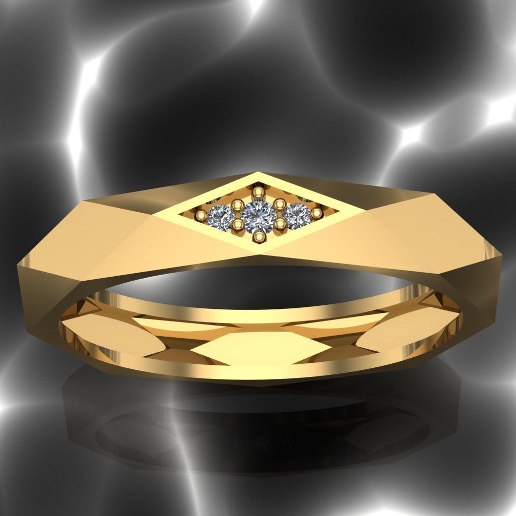 50 adet women ring 3D model_9