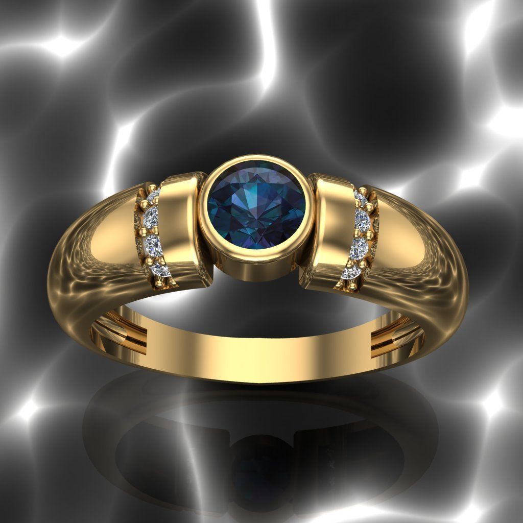 50 adet women ring 3D model_11
