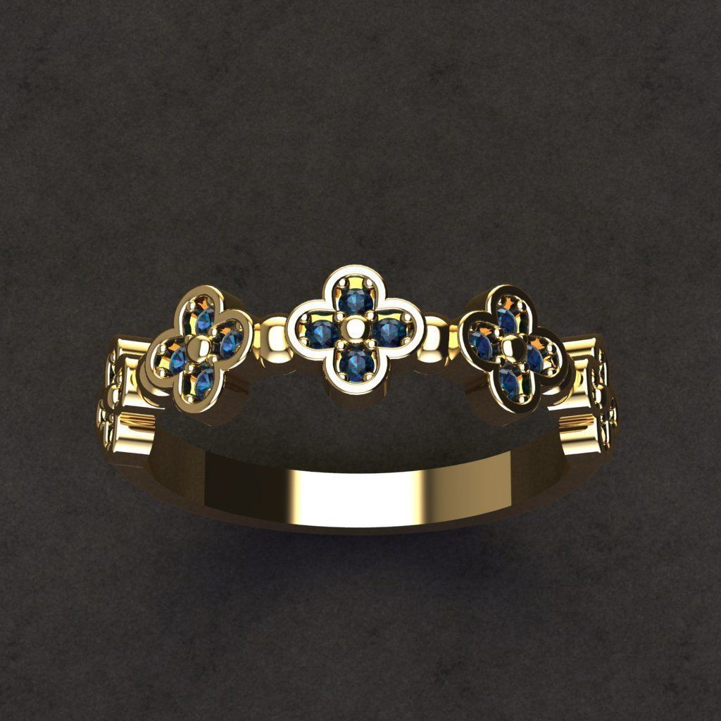 50 adet women ring 3D model_21