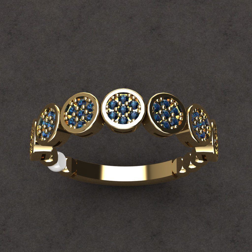 50 adet women ring 3D model_48