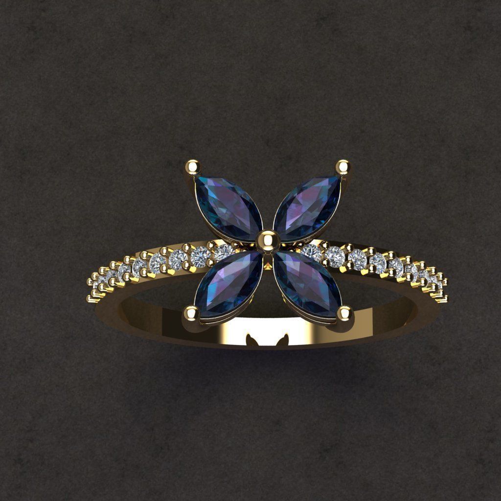 50 adet women ring 3D model_22