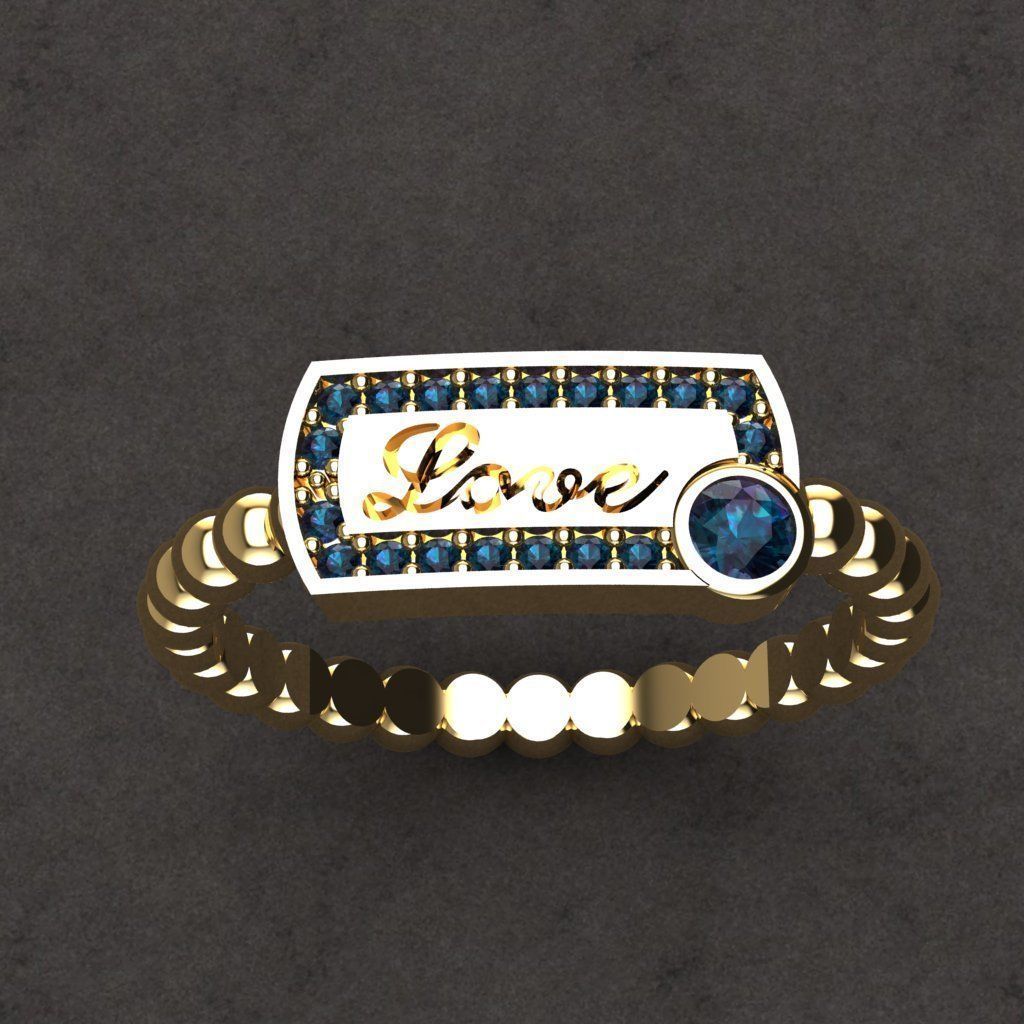 50 adet women ring 3D model_46