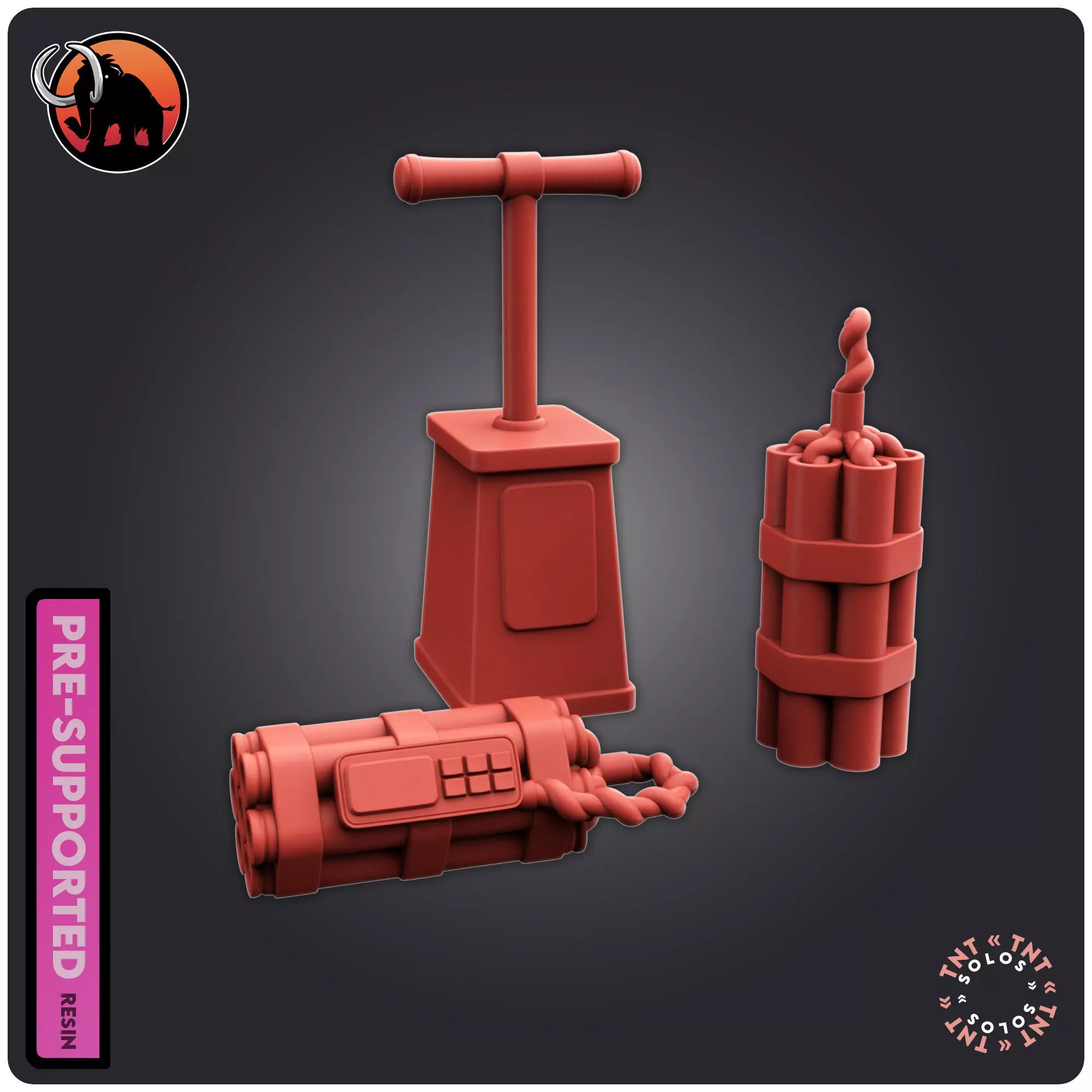 TNT items Free 3D print model
