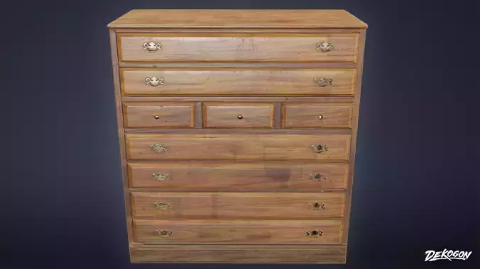 SUBURBS - Dresser 11 - LOW POLY AND NANITE