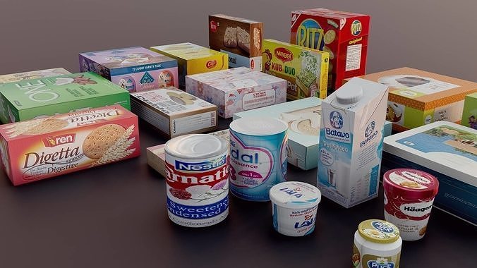 BOX Collection Low-poly 3D model 6