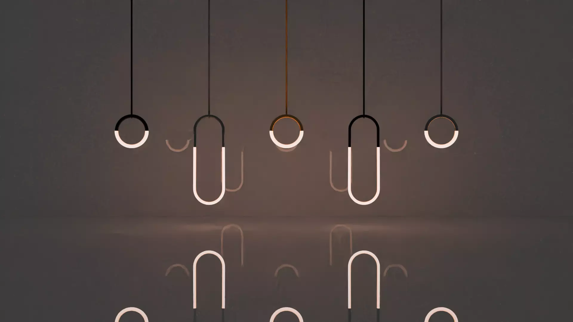 Modern Loop Lights Free 3D model_0