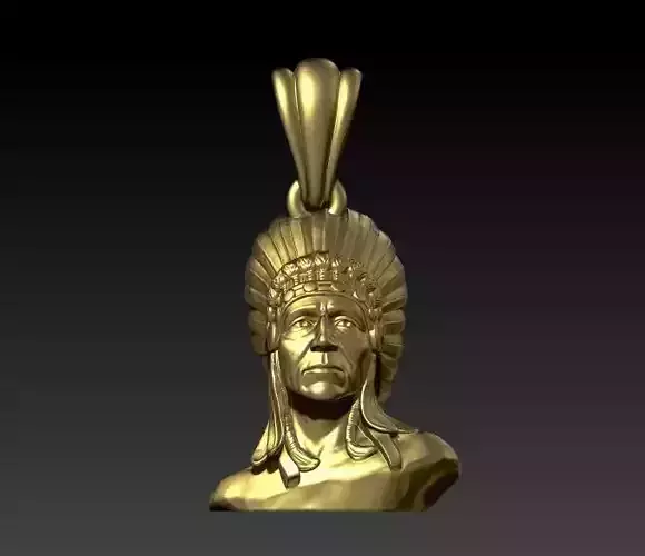 RED INDIAN PENDENT NECKLACE JEWELRY