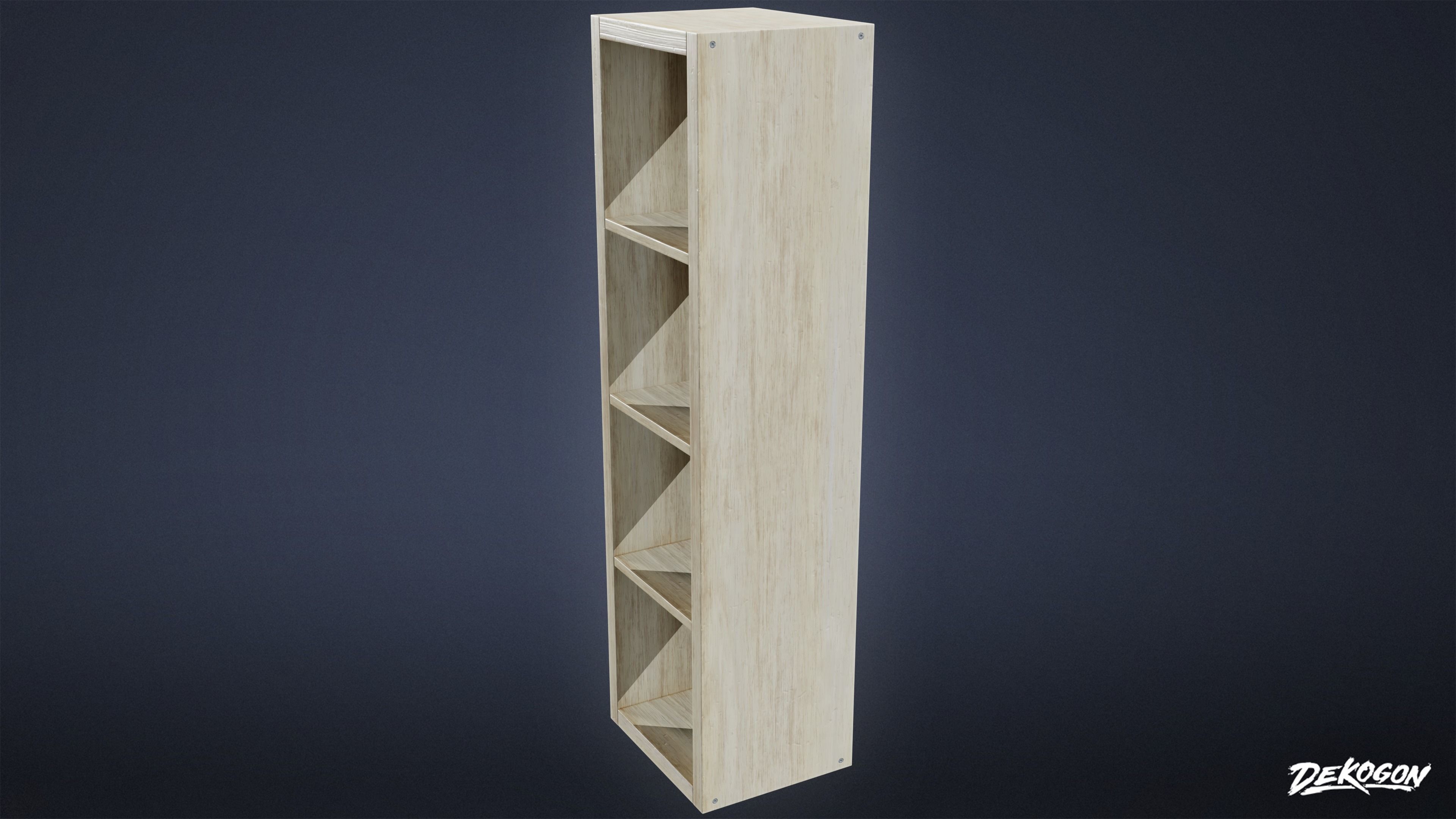 SUBURBS - Dresser Set 10 - LOW POLY AND NANITE Low-poly 3D model_6