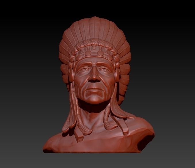Native American Proud 3D print model_3