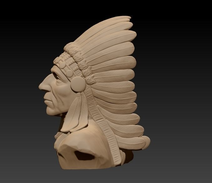 Native American Proud 3D print model_6