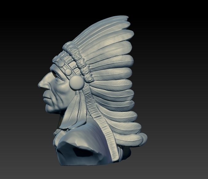 Native American Proud 3D print model_11