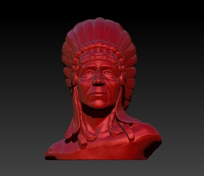 Native American Proud 3D print model_16