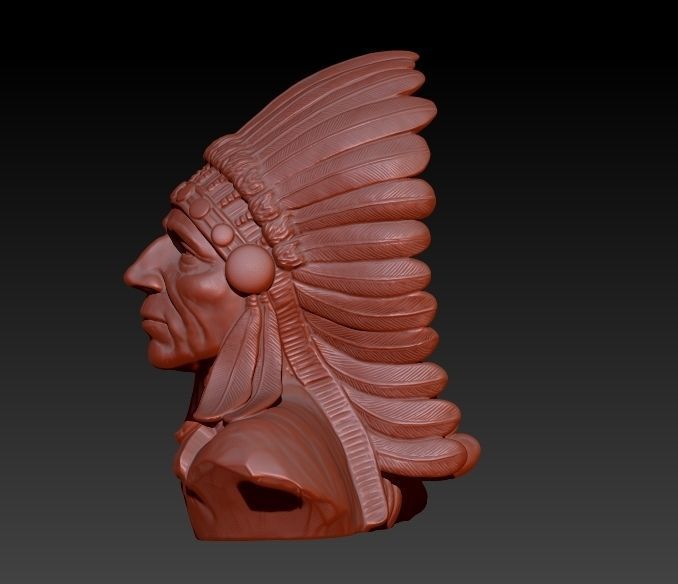 Native American Proud 3D print model_14