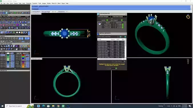 48 Ring stl file ready for print 