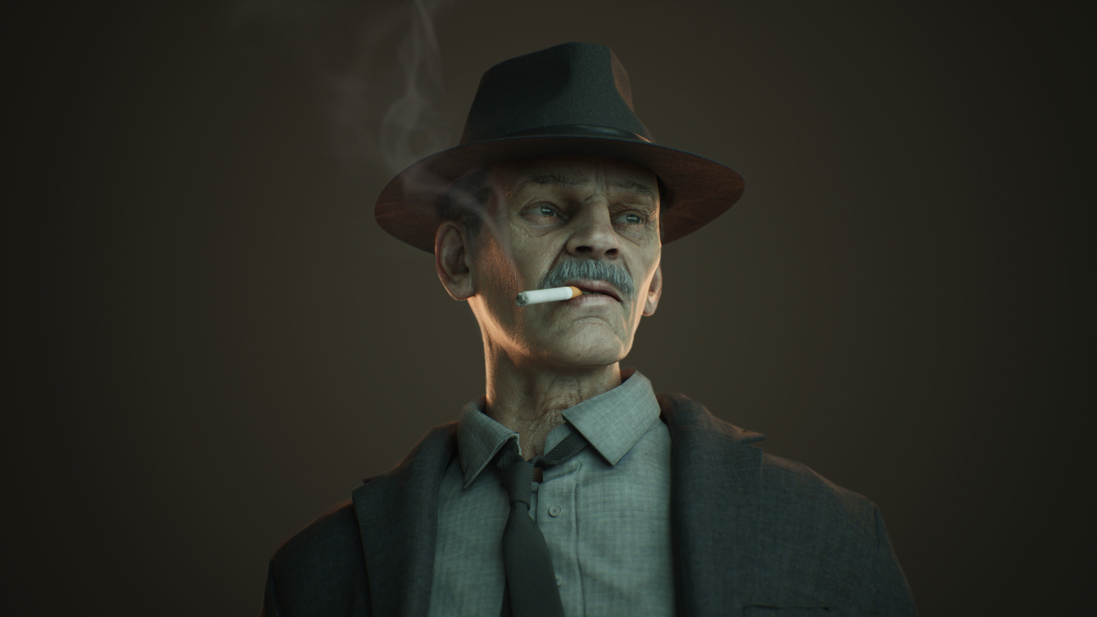 POLICE DETECTIVE - ARTHUR - Low-poly 3D model Low-poly 3D model_6