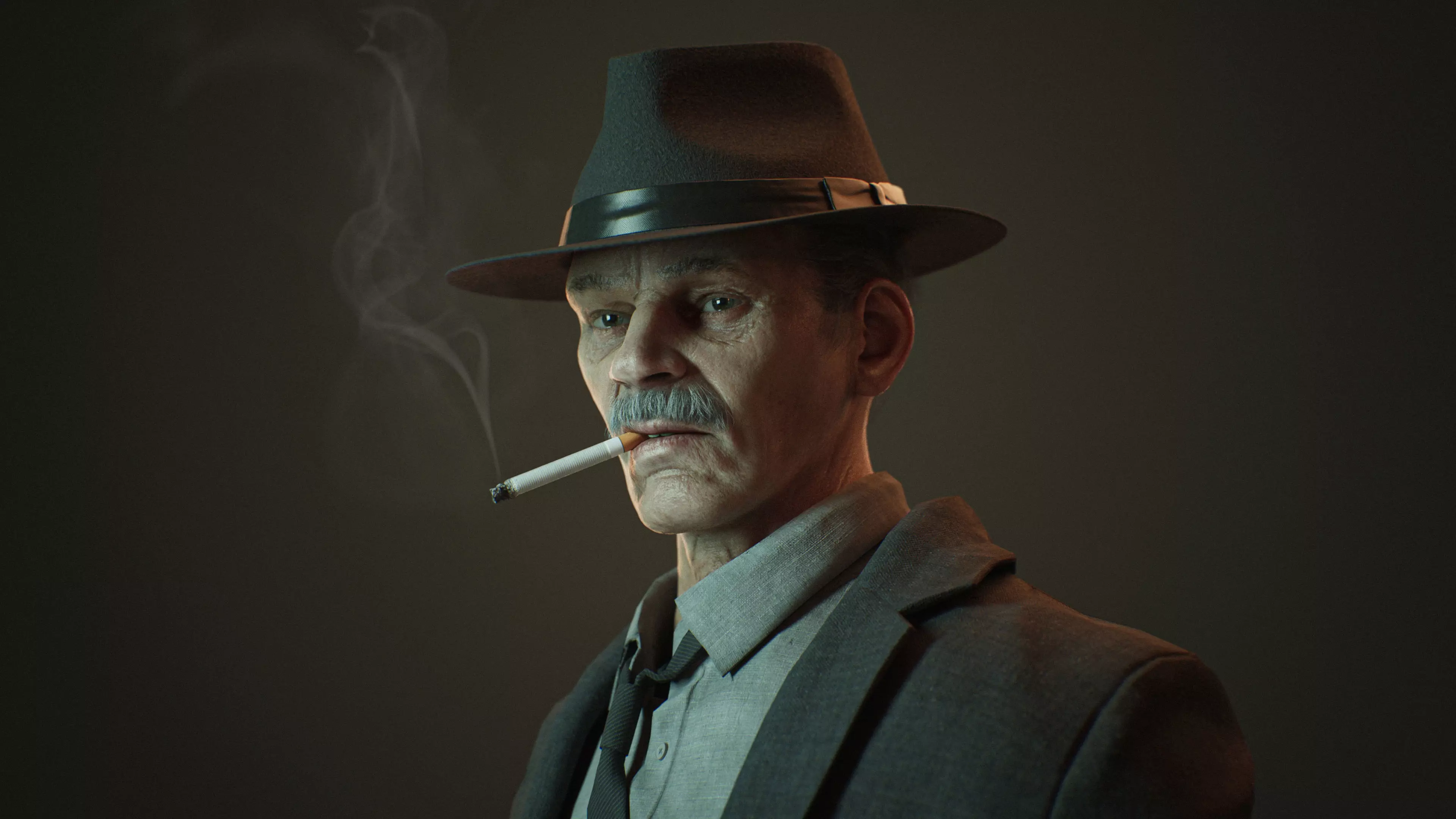 POLICE DETECTIVE - ARTHUR - Low-poly 3D model Low-poly 3D model_0