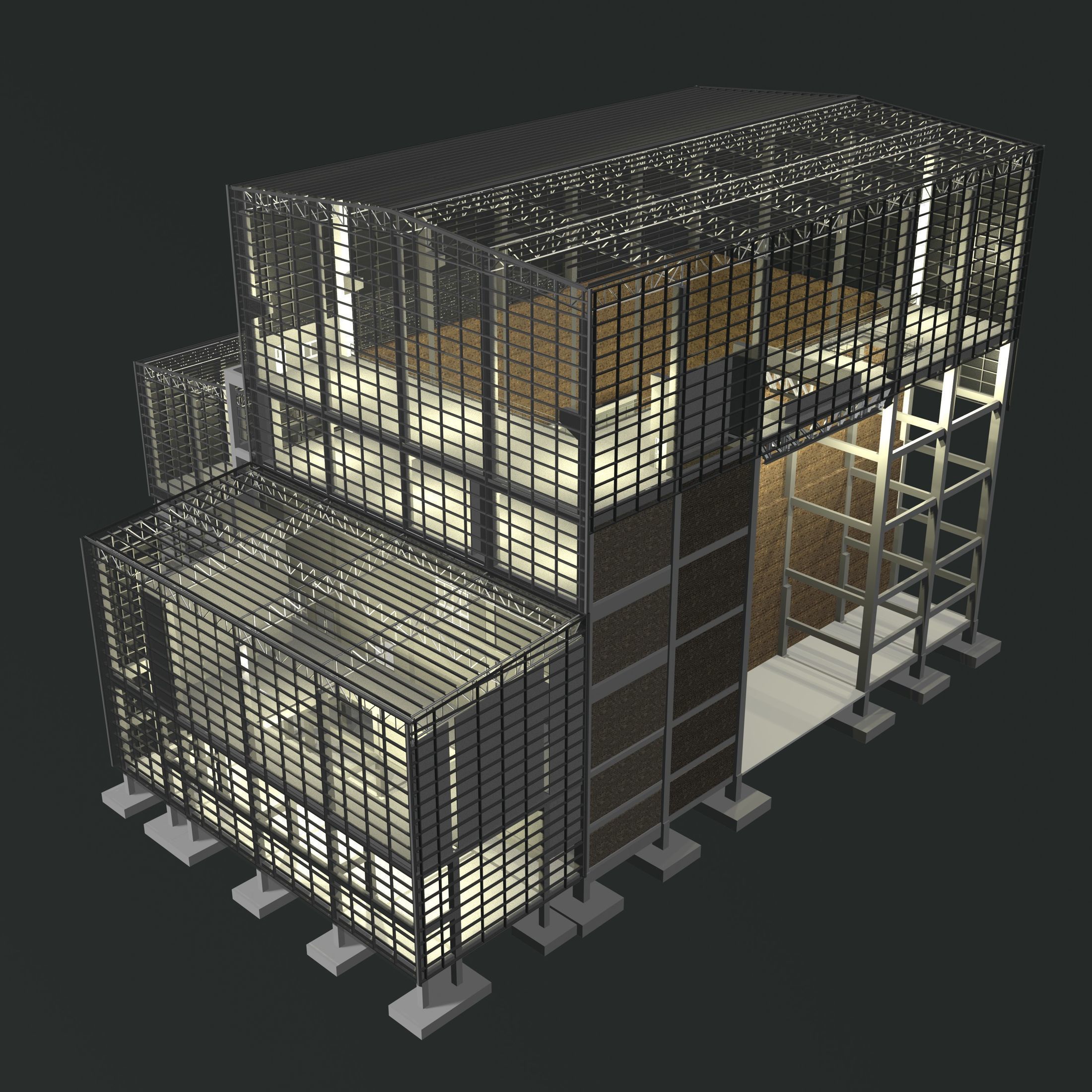 Factory structure 24i07 3D model_2