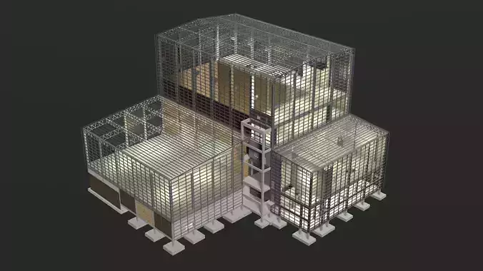 Factory structure 24i07 3D model