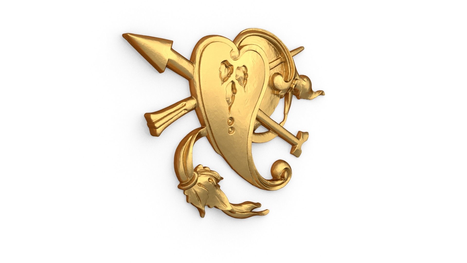 Classic carved decor ornament 485 3D print model_1