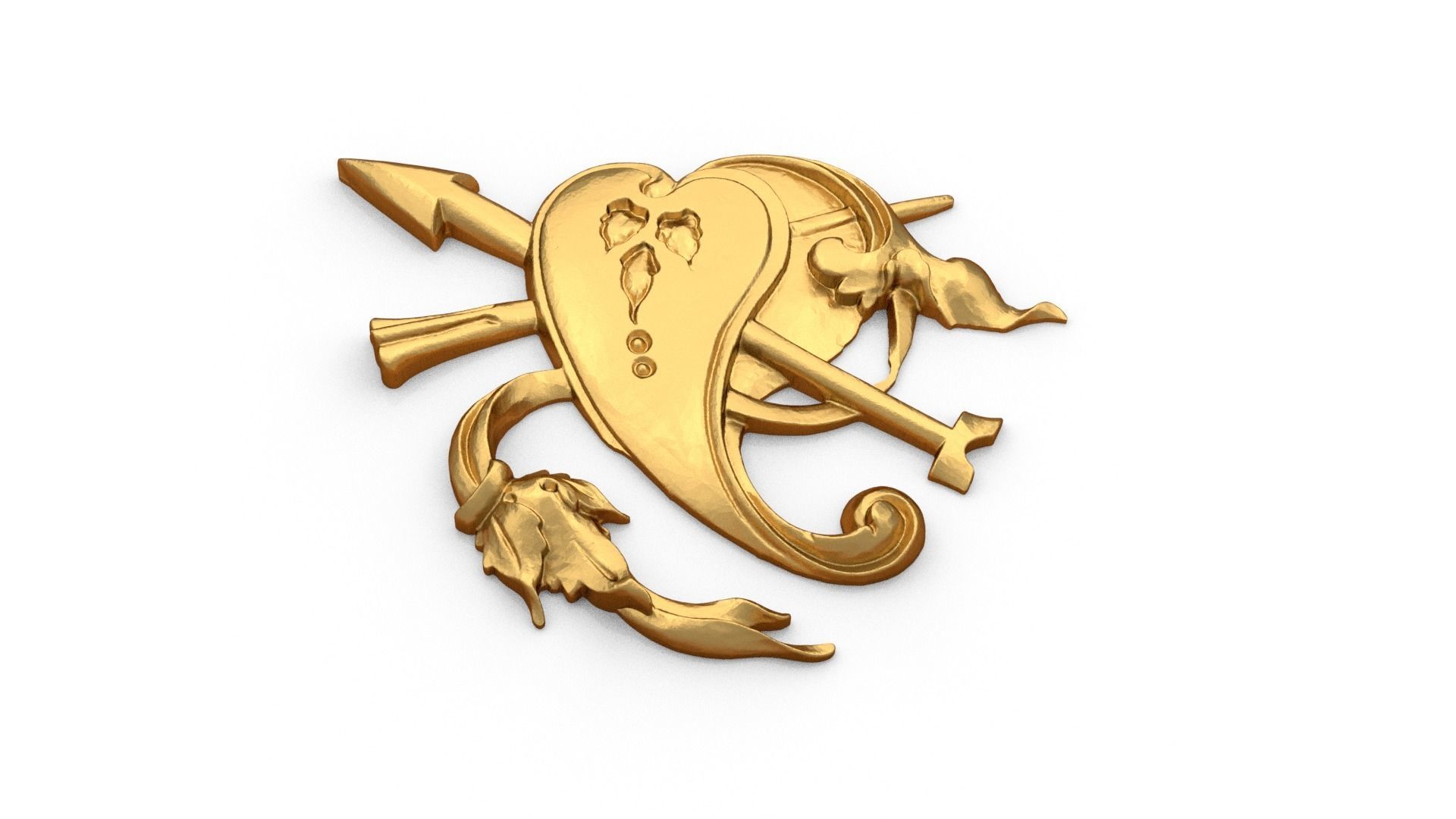 Classic carved decor ornament 485 3D print model_3